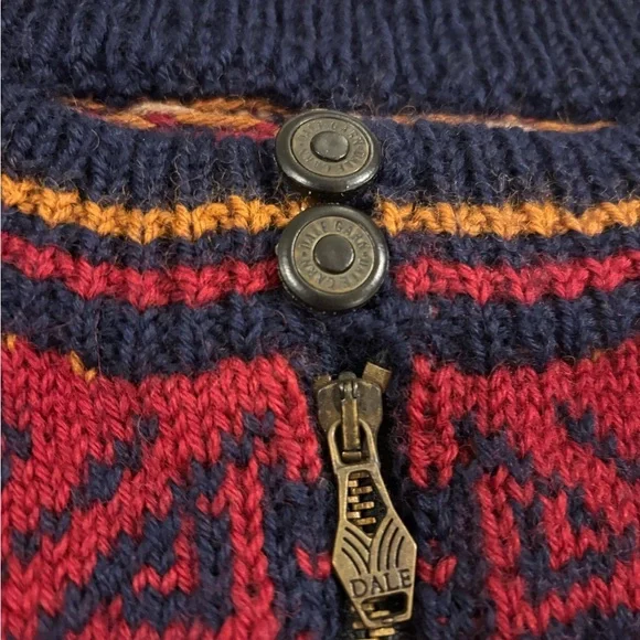 Vintage Dale Of Norway Olympic Nagano 1998 Quarter Zip Wool Sweater XL - Picture 6 of 12